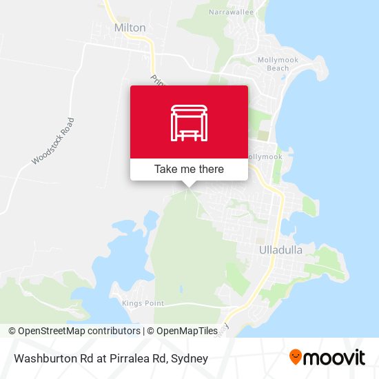 Washburton Rd at Pirralea Rd map