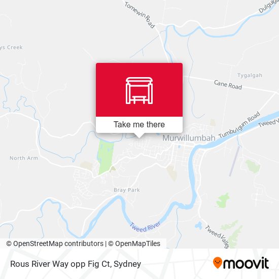 Rous River Way opp Fig Ct map