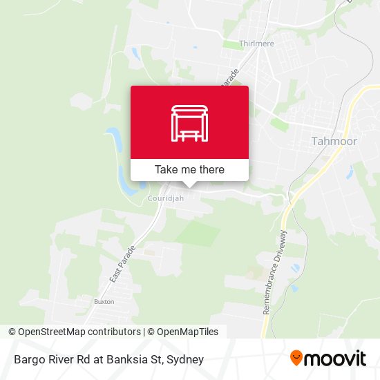 Bargo River Rd at Banksia St map