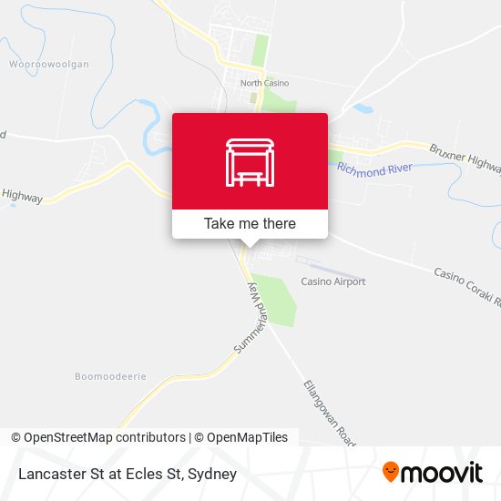 Lancaster St at Ecles St map
