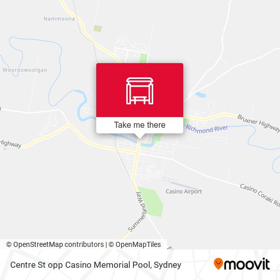 Centre St opp Casino Memorial Pool map