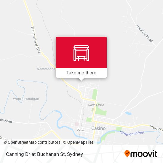 Canning Dr at Buchanan St map