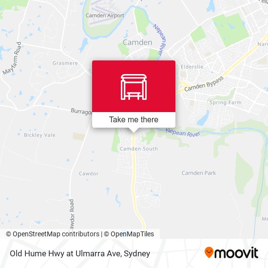 Old Hume Hwy at Ulmarra Ave map