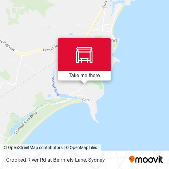 Crooked River Rd at Beirnfels Lane map