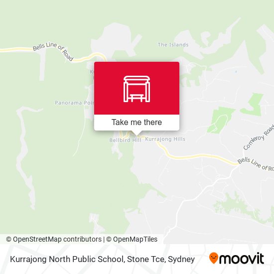 Kurrajong North Public School, Stone Tce map