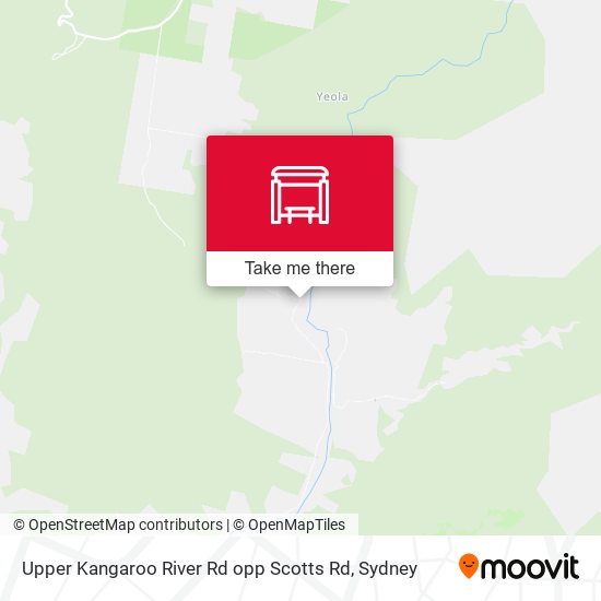 Upper Kangaroo River Rd opp Scotts Rd map