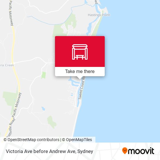 Victoria Ave before Andrew Ave map