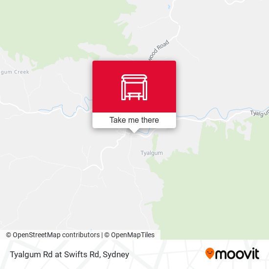 Tyalgum Rd at Swifts Rd map