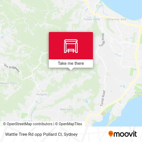 Mapa Wattle Tree Rd opp Pollard Cl