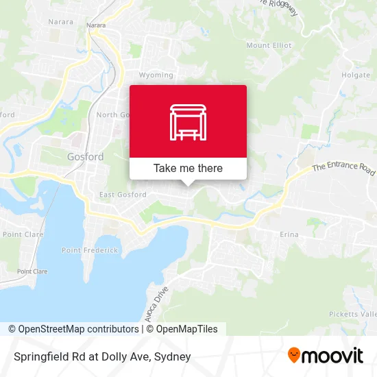 Mapa Springfield Rd at Dolly Ave