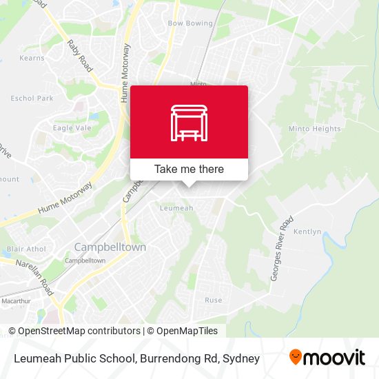 Leumeah Public School, Burrendong Rd map