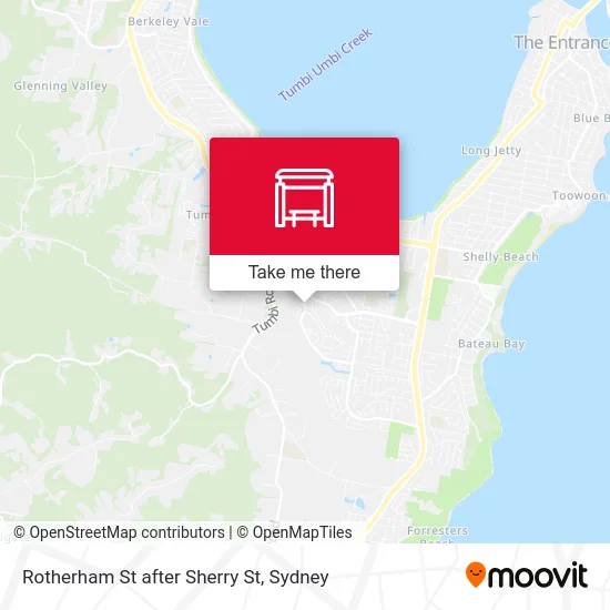 Mapa Rotherham St after Sherry St