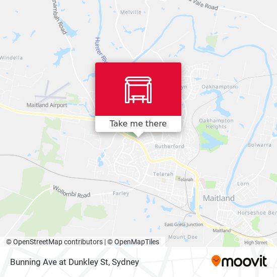 Bunning Ave at Dunkley St map