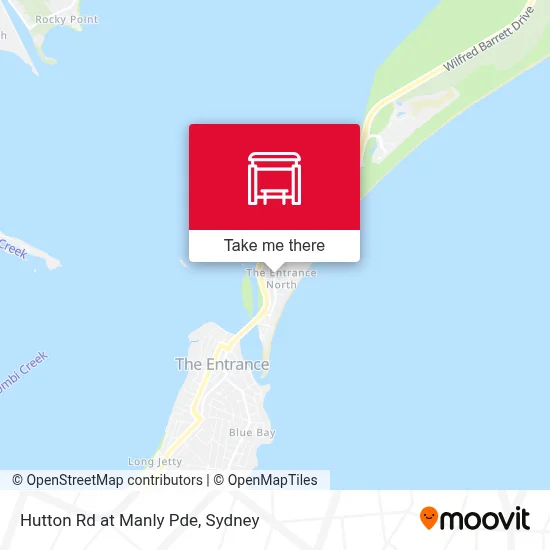 Mapa Hutton Rd at Manly Pde