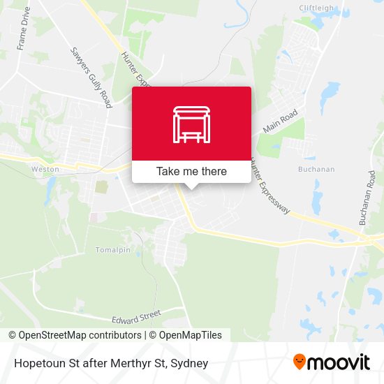 Hopetoun St after Merthyr St map