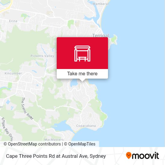 Cape Three Points Rd at Austral Ave map