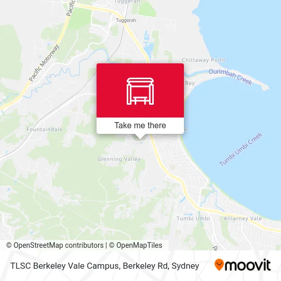 Mapa TLSC Berkeley Vale Campus, Berkeley Rd