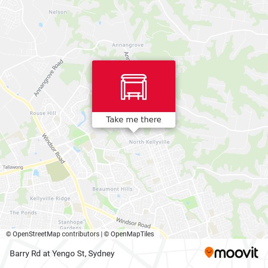 Barry Rd at Yengo St map