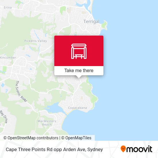 Cape Three Points Rd opp Arden Ave map