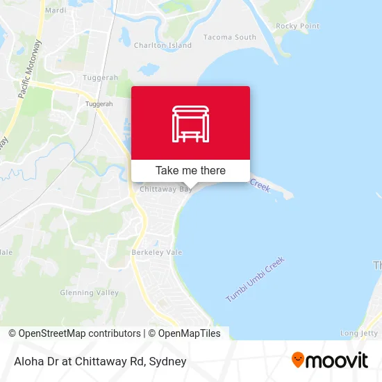 Mapa Aloha Dr at Chittaway Rd