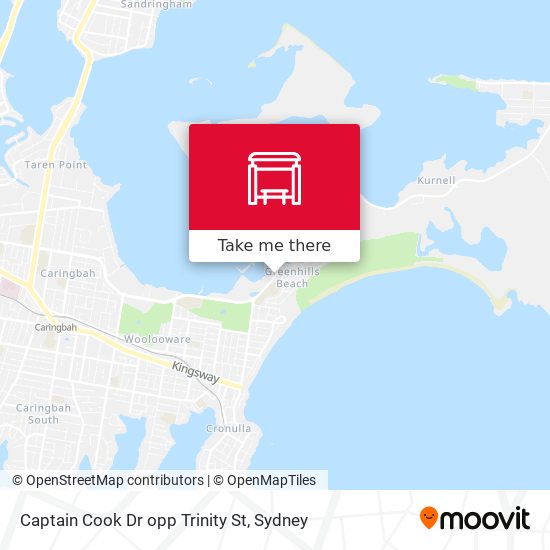 Captain Cook Dr opp Trinity St map