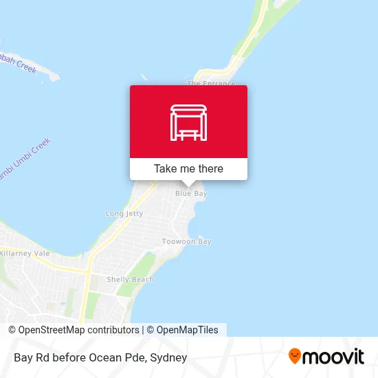 Mapa Bay Rd before Ocean Pde