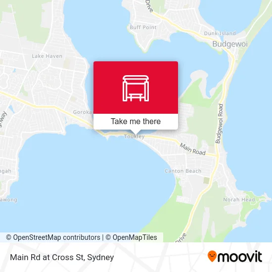 Mapa Main Rd at Cross St