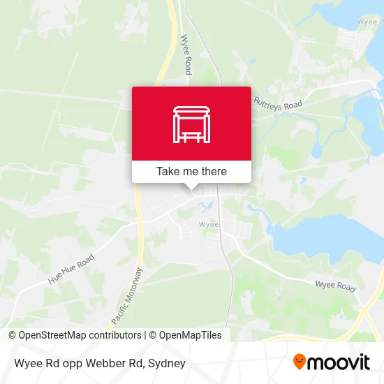 Mapa Wyee Rd opp Webber Rd