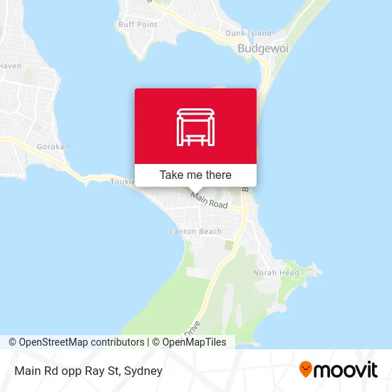 Mapa Main Rd opp Ray St