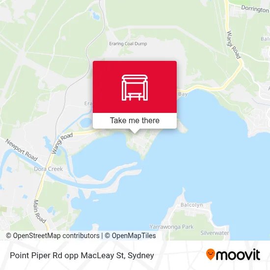 Mapa Point Piper Rd opp MacLeay St
