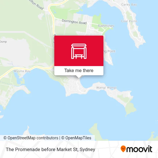 Mapa The Promenade before Market St