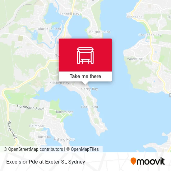 Mapa Excelsior Pde at Exeter St