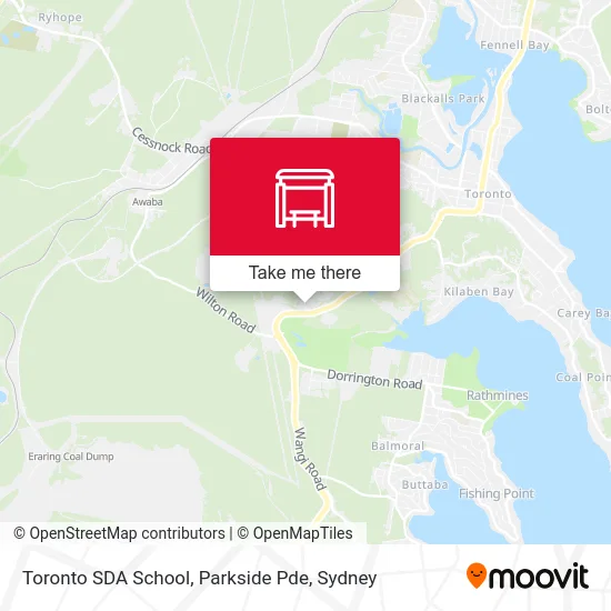 Mapa Toronto SDA School, Parkside Pde