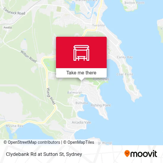 Mapa Clydebank Rd at Sutton St