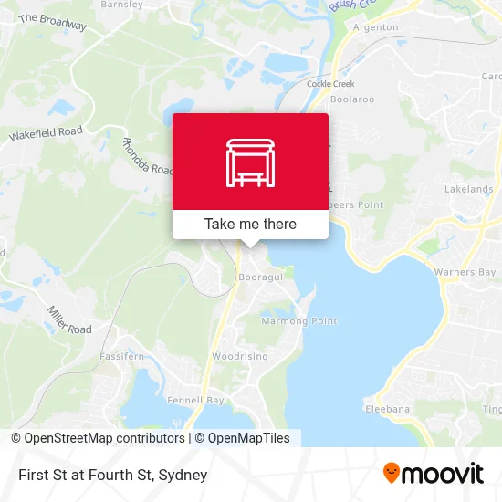 Mapa First St at Fourth St