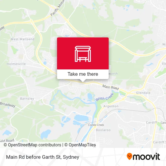 Mapa Main Rd before Garth St