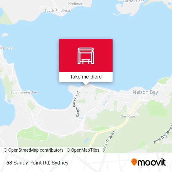 Mapa 68 Sandy Point Rd