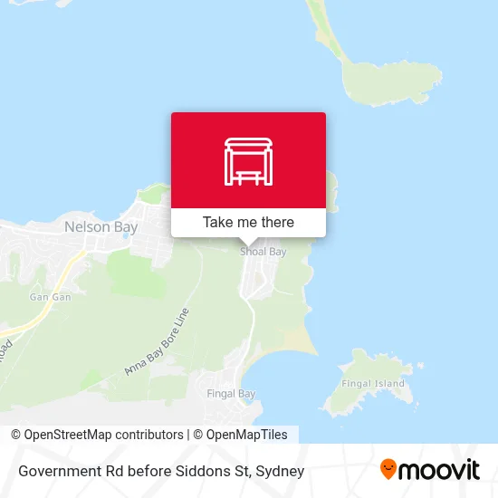 Mapa Government Rd before Siddons St