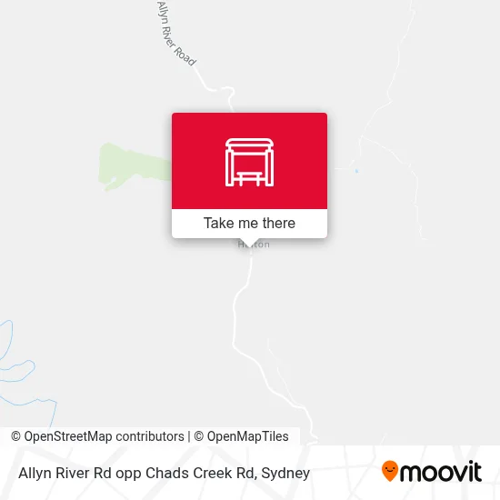 Mapa Allyn River Rd opp Chads Creek Rd
