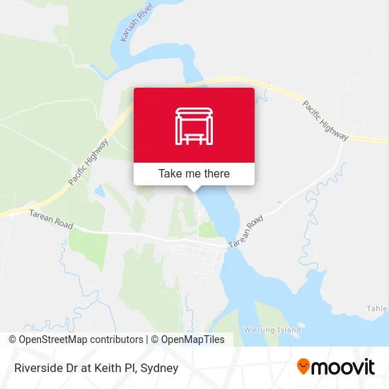 Mapa Riverside Dr at Keith Pl