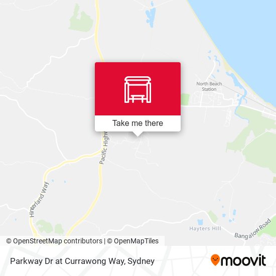 Parkway Dr at Currawong Way map