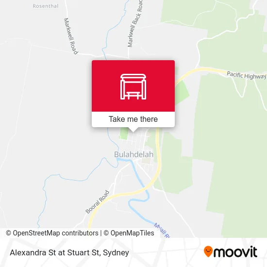Mapa Alexandra St at Stuart St