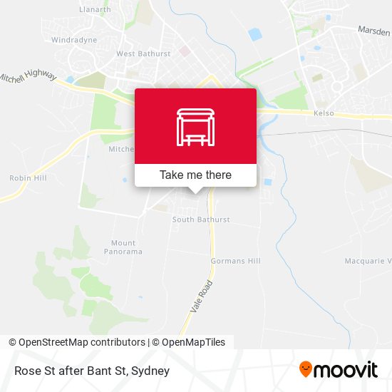 Rose St after Bant St map