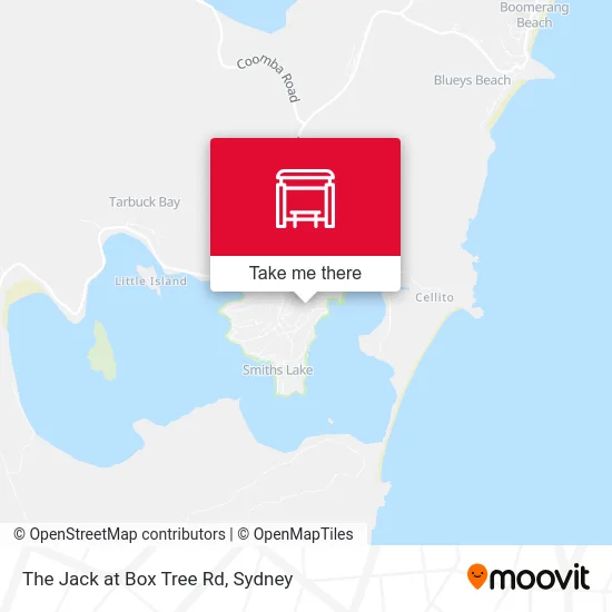 Mapa The Jack at Box Tree Rd