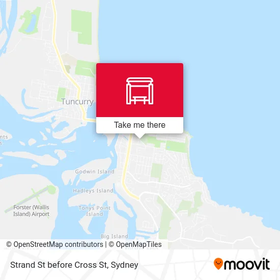 Mapa Strand St before Cross St