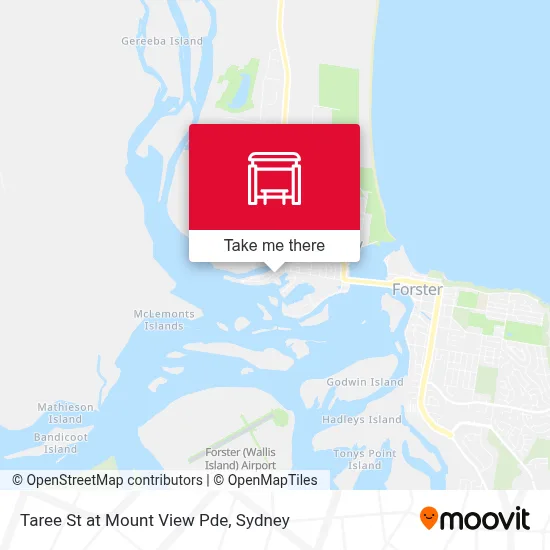 Mapa Taree St at Mount View Pde