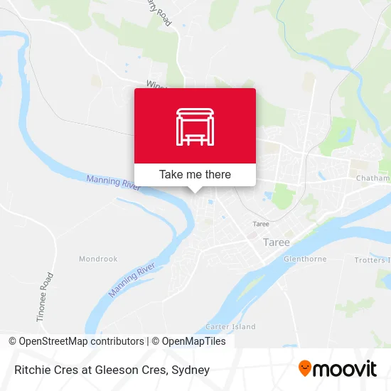 Mapa Ritchie Cres at Gleeson Cres