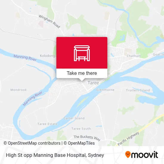 Mapa High St opp Manning Base Hospital