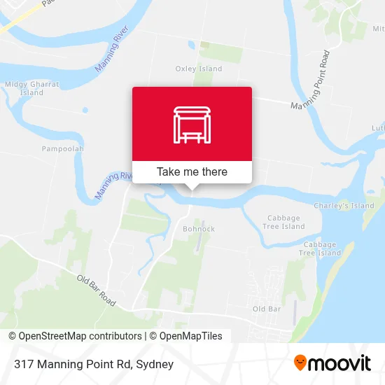 Mapa 317 Manning Point Rd