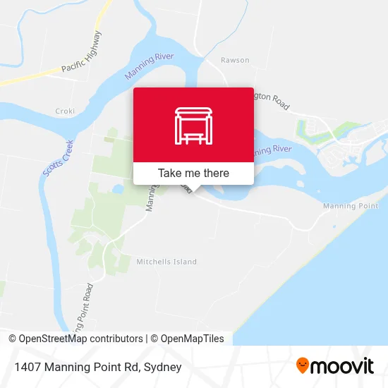 Mapa 1407 Manning Point Rd
